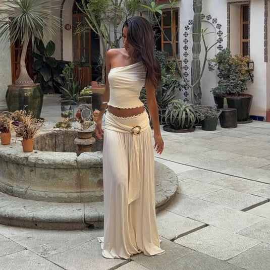 Women's Fashion Personalized Skirt Two-piece Suit