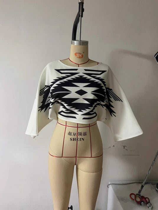 Women's Loose Knitted Top Batwing Shirt