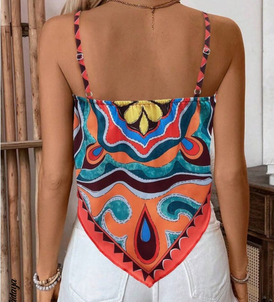 Printed Green Plant Positioning Vest